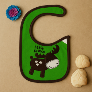Baby Bib Little Prince Brown
