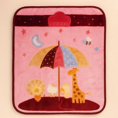 Baby Soft Zipper Blanket Red