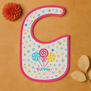Baby Bib Yummy Candy Pink